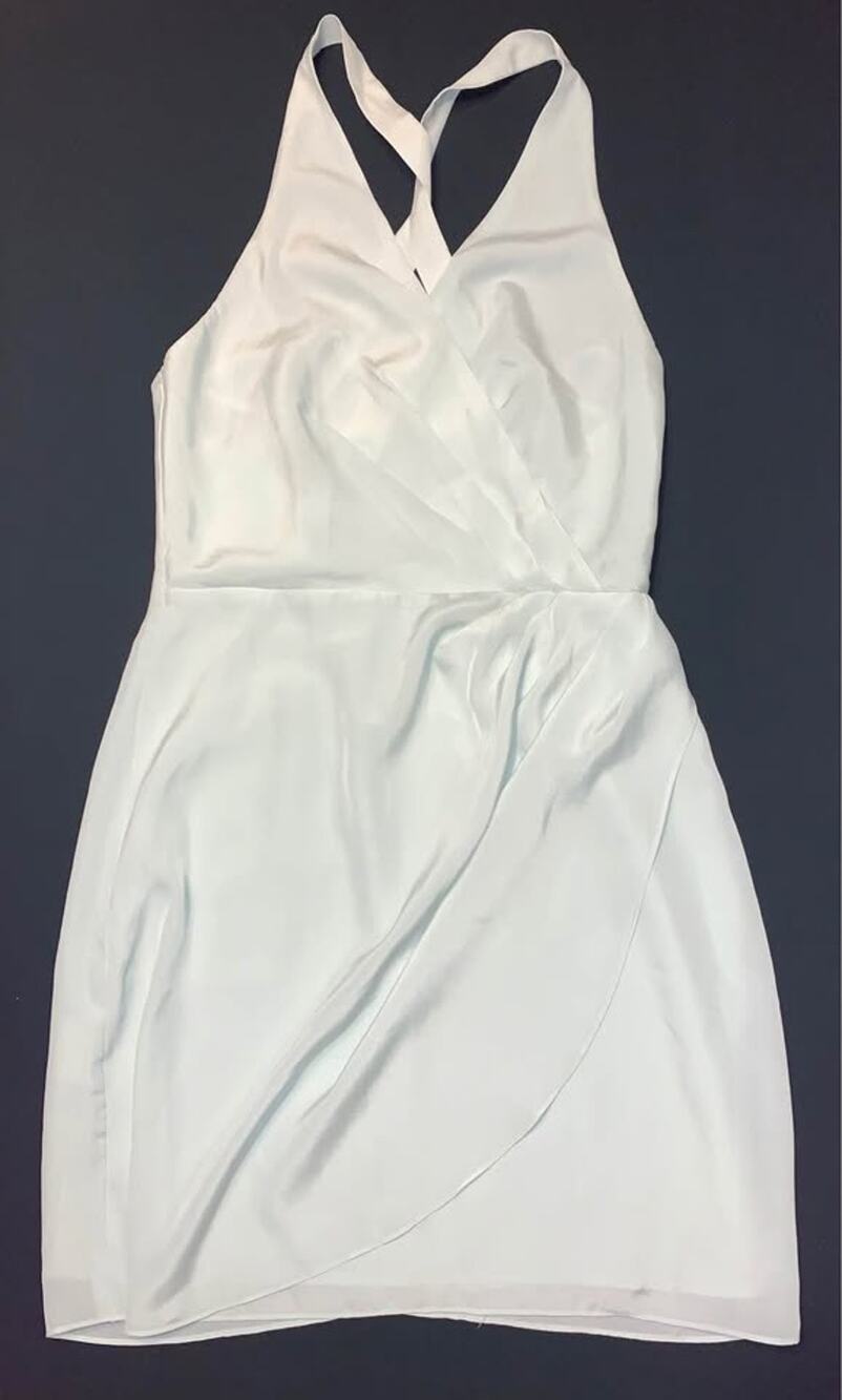 BCBGeneration Satin Wrap Dress (size 6)